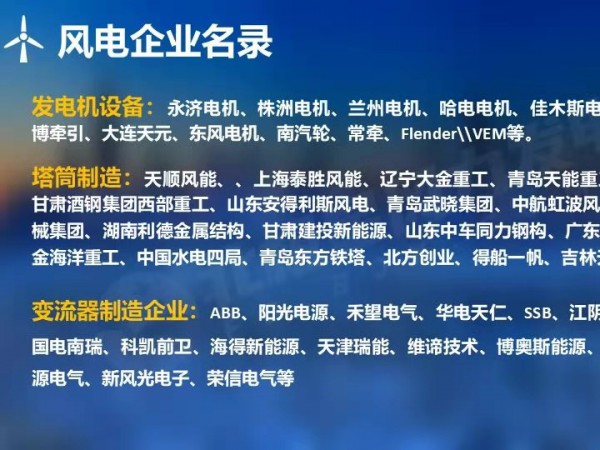 2020年全國風(fēng)電企業(yè)名錄 甘肅建投新能源公司喜上榜單