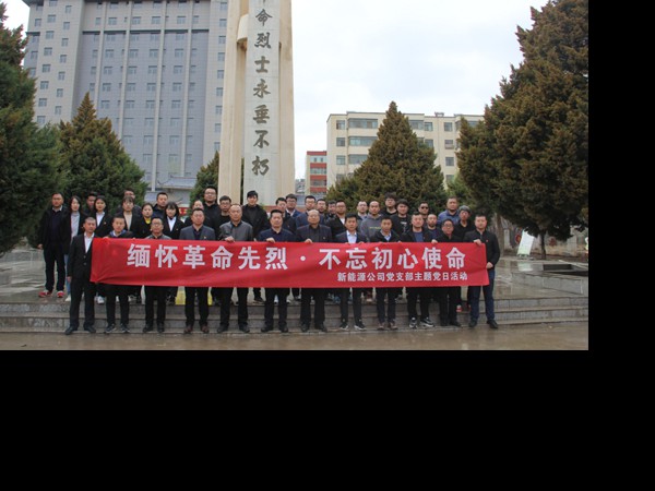 緬懷革命先烈.不忘初心使命 —新能源公司開展主題黨日活動(dòng)