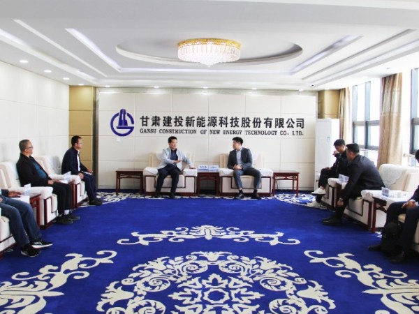 大連融科儲(chǔ)能技術(shù)發(fā)展有限公司、 山西雙凱新能源公司領(lǐng)導(dǎo)一行赴 甘肅建投新能源公司進(jìn)行業(yè)務(wù)洽談